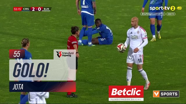GOLO! Beşiktaş, Jota aos 55', Rizespor 2-1 Beşiktaş