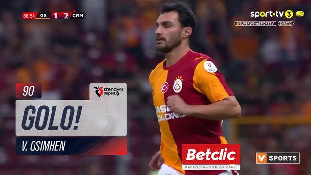 GOLO! Galatasaray, V. Osimhen aos 90', Galatasaray 2-2 Çorum