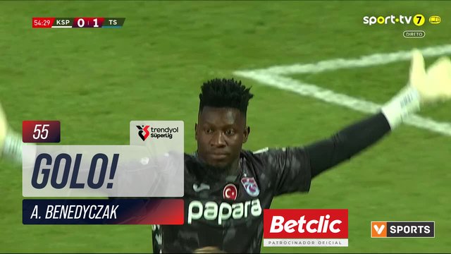 GOLO! Kasımpaşa, A. Benedyczak aos 55', Kasımpaşa 1-1 Trabzonspor