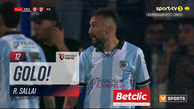 GOLO! Galatasaray, R. Sallai aos 12', Erzurumspor FK 0-1 Galatasaray