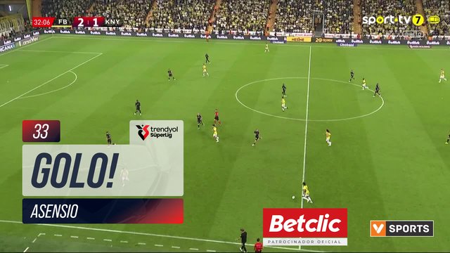 GOLO! Fenerbahçe, Asensio aos 33', Fenerbahçe 3-1 Konyaspor