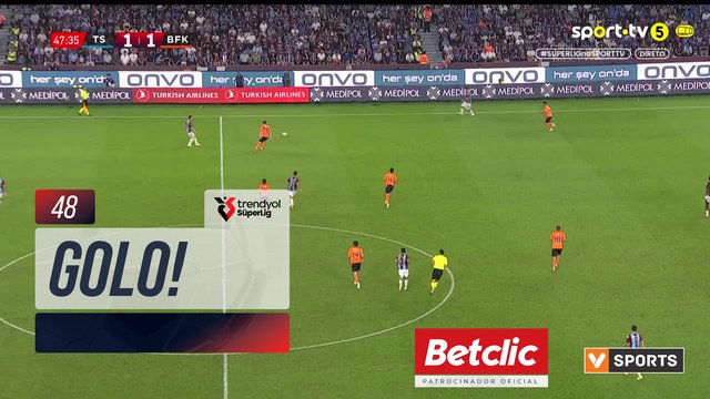 GOLO! Trabzonspor aos 48', Trabzonspor 2-1 Başakşehir