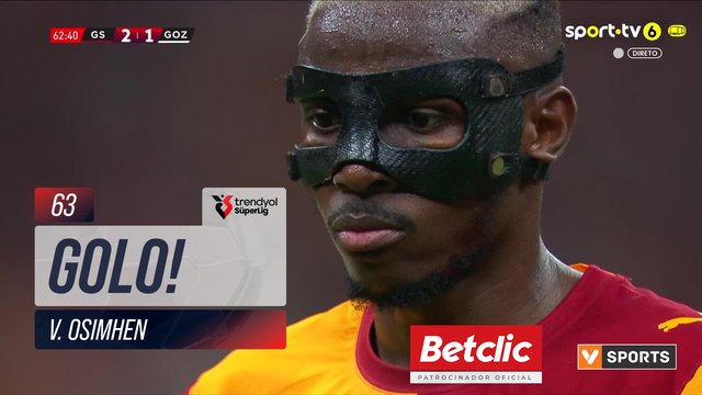 GOLO! Galatasaray, V. Osimhen aos 63', Galatasaray 3-1 Göztepe