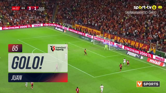GOLO! Göztepe, Juan aos 65', Galatasaray 3-2 Göztepe