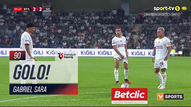 GOLO! Galatasaray, Gabriel Sara aos 90', Başakşehir 2-3 Galatasaray