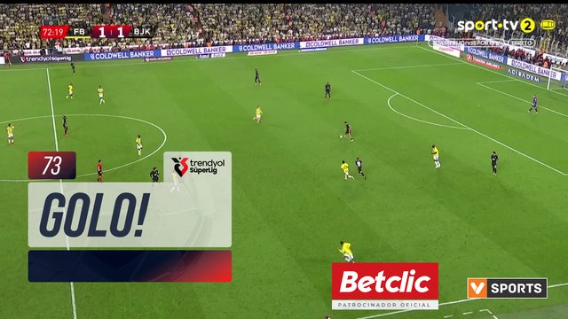 GOLO! Beşiktaş aos 73', Fenerbahçe 1-2 Beşiktaş
