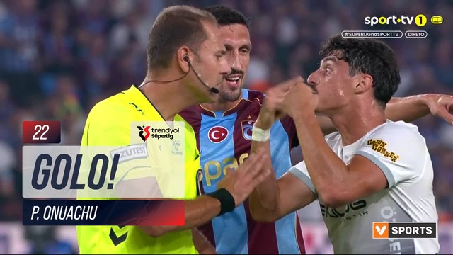 GOLO! Trabzonspor, P. Onuachu aos 22', Trabzonspor 3-0 Gençlerbirliği