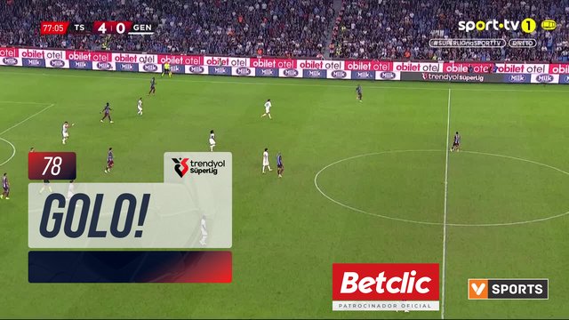 GOLO! Trabzonspor aos 78', Trabzonspor 5-0 Gençlerbirliği
