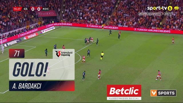 GOLO! Galatasaray, A. Bardakcı aos 71', Galatasaray 1-0 Kocaelispor