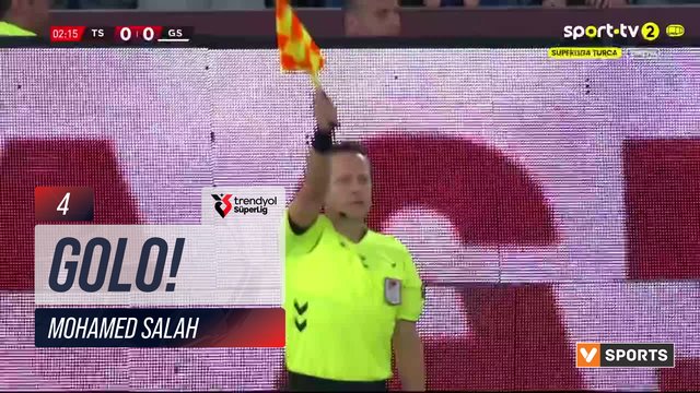 GOLO! Trabzonspor, Mohamed Salah aos 4', Trabzonspor 1-0 Galatasaray