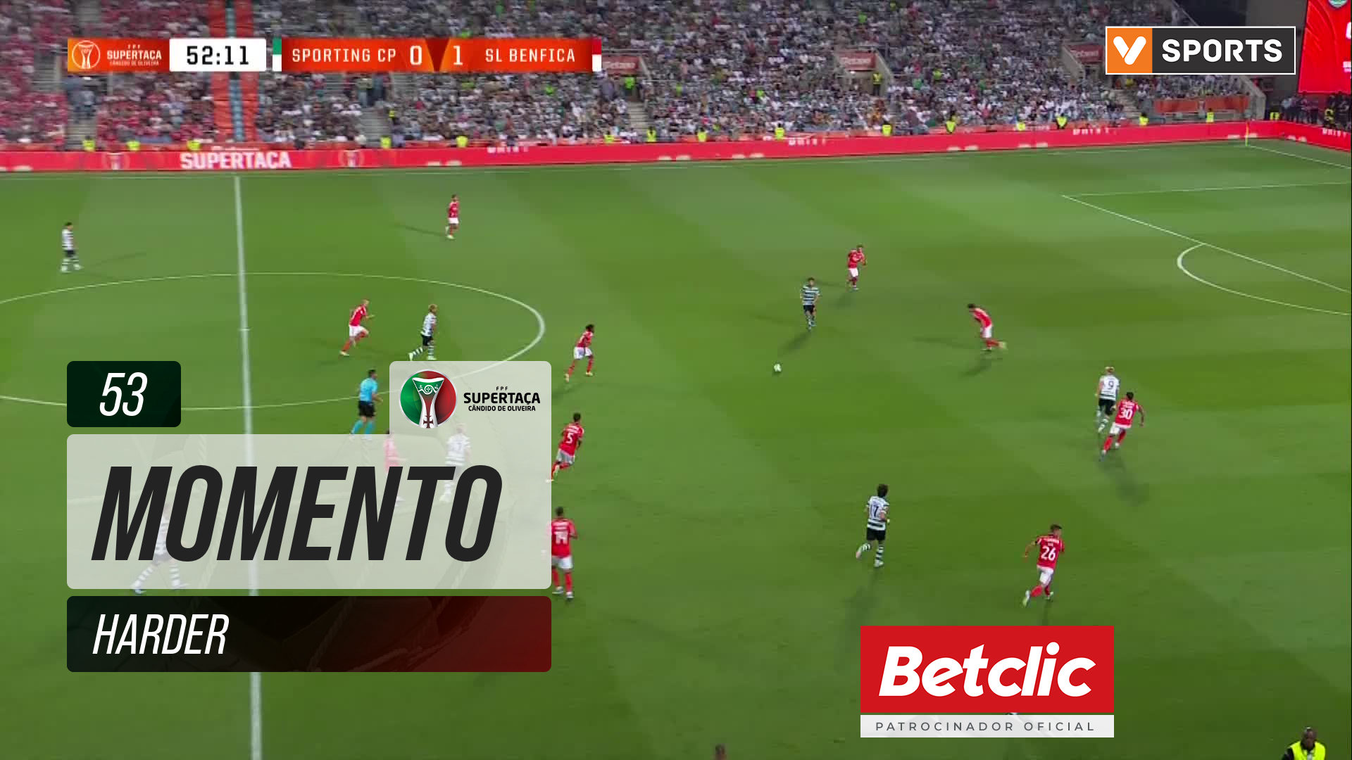 Sporting, Caso, Harder aos 53'