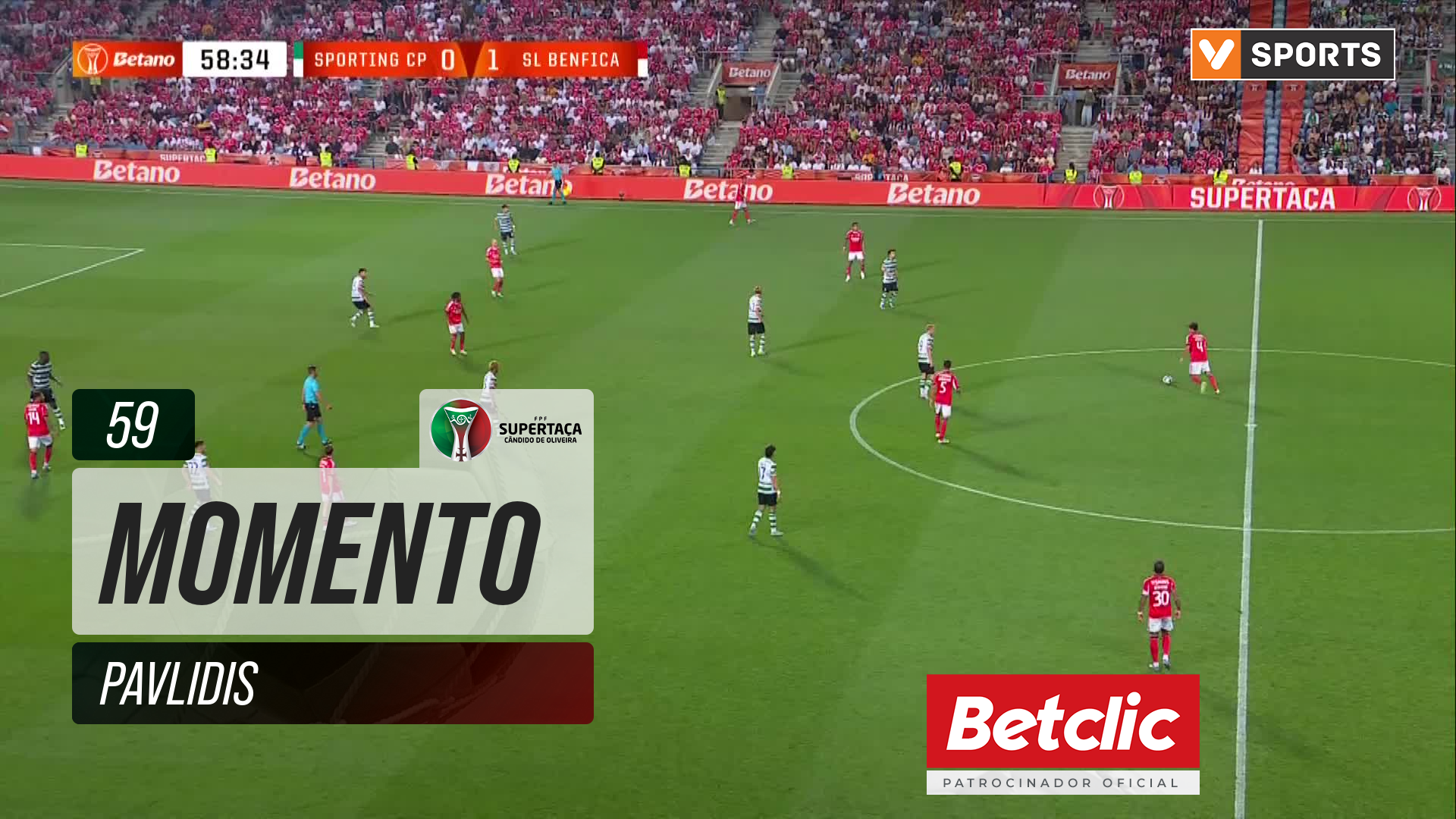 Benfica, Jogada, Pavlidis aos 59'