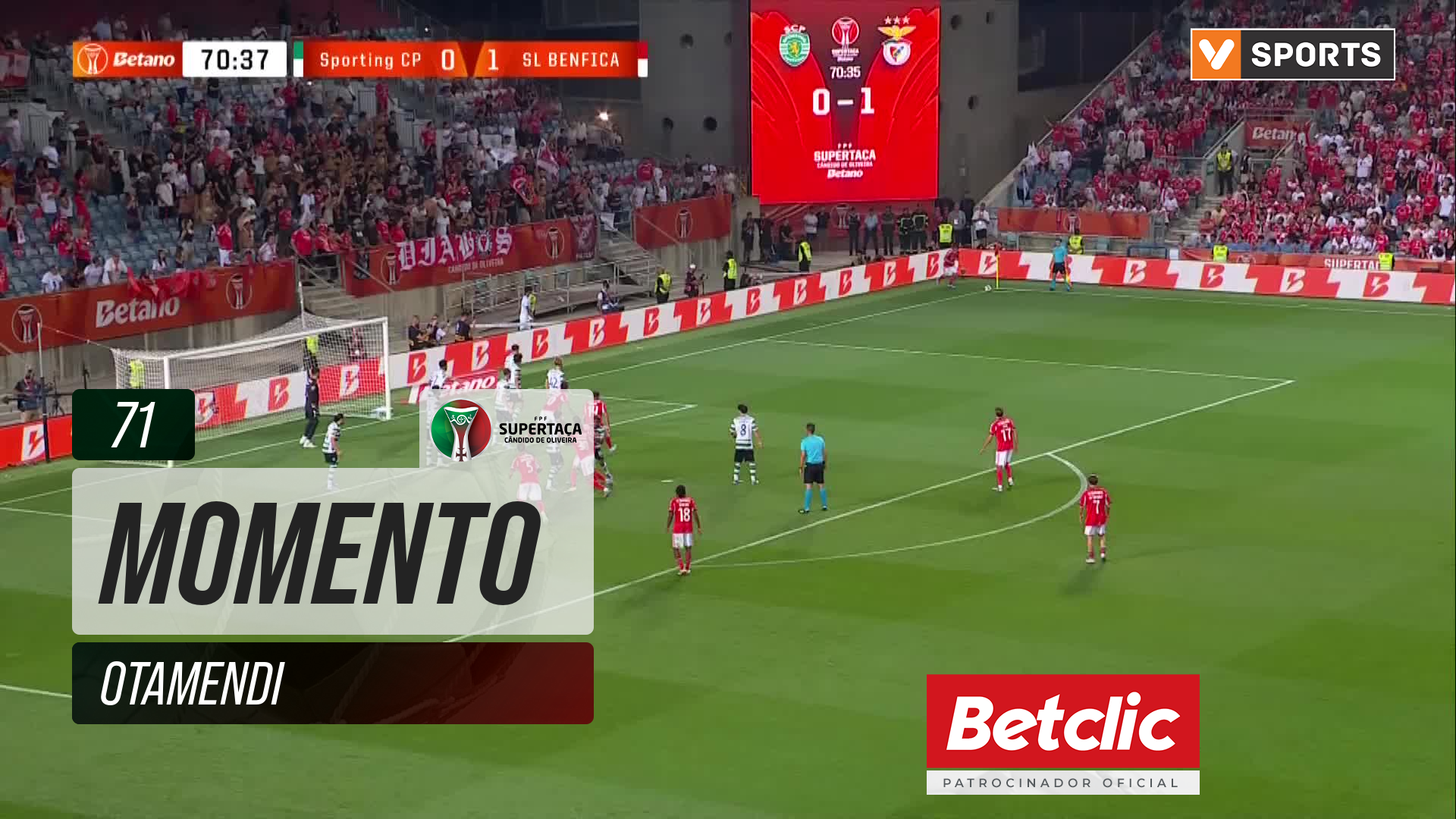 Benfica, Jogada, Otamendi aos 71'