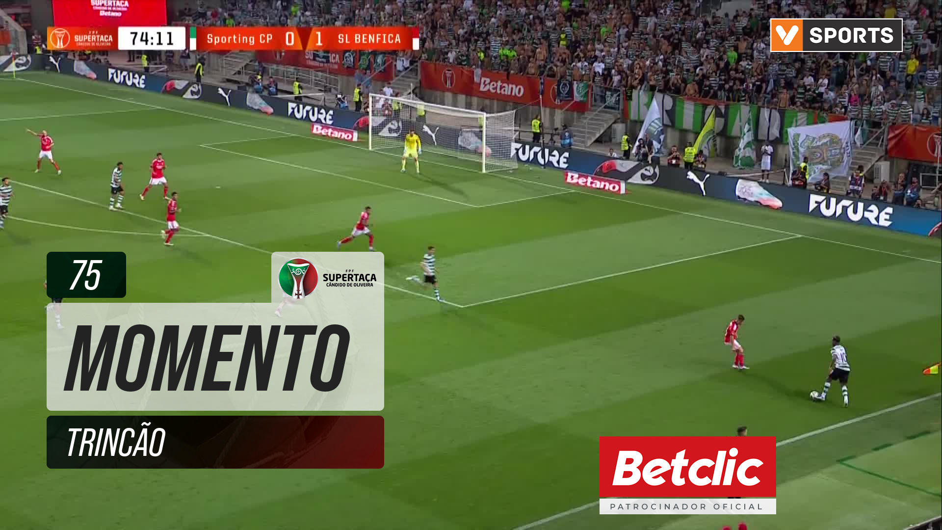 Sporting, Jogada, Trincão aos 75'