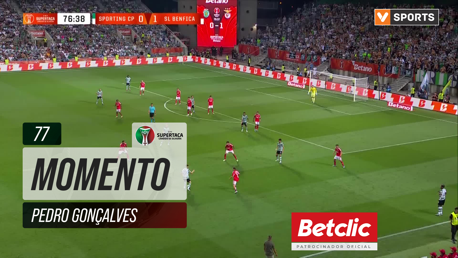 Sporting, Jogada, Pedro Gonçalves aos 77'
