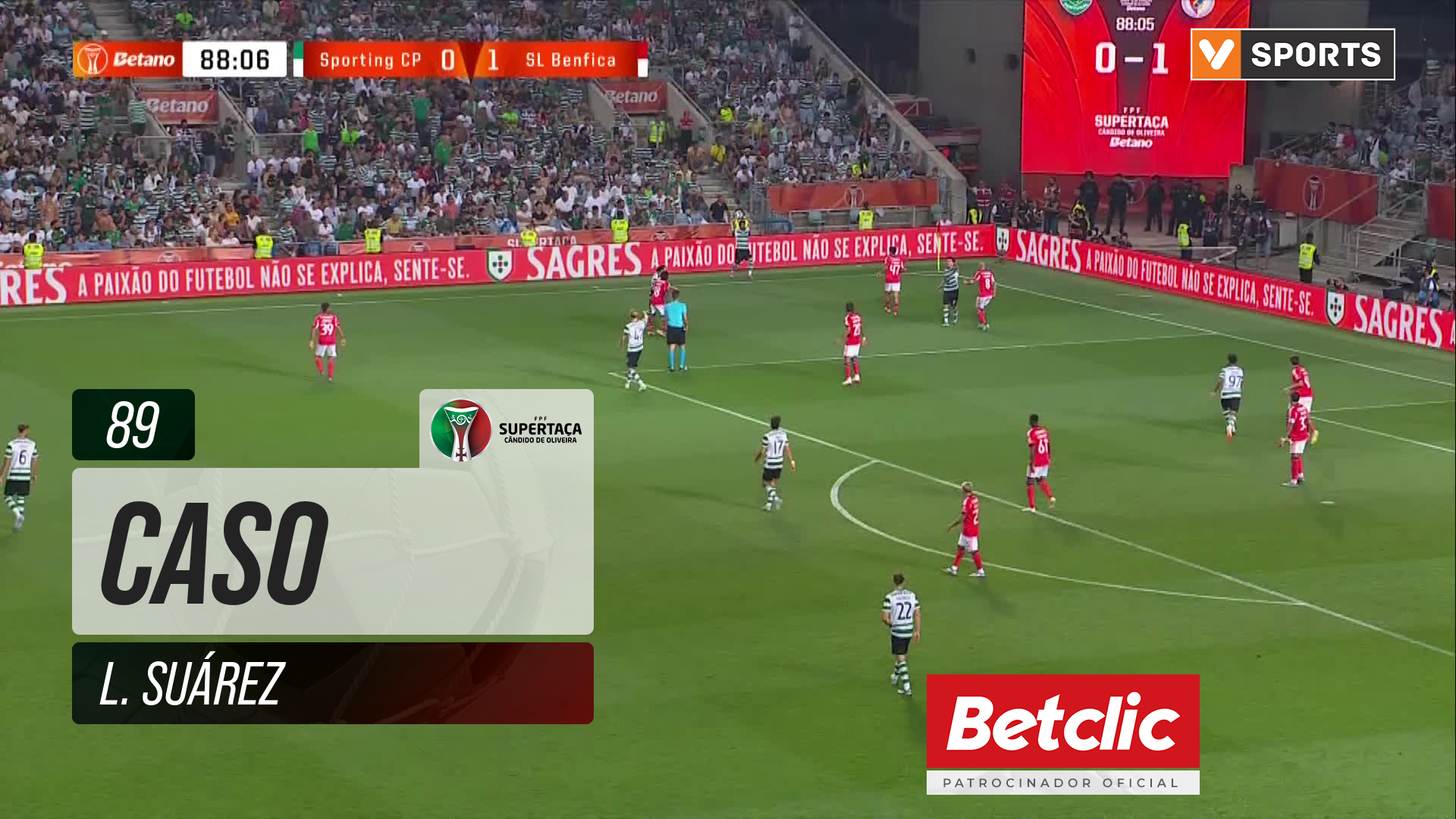 Sporting, Caso, L. Suárez aos 89'