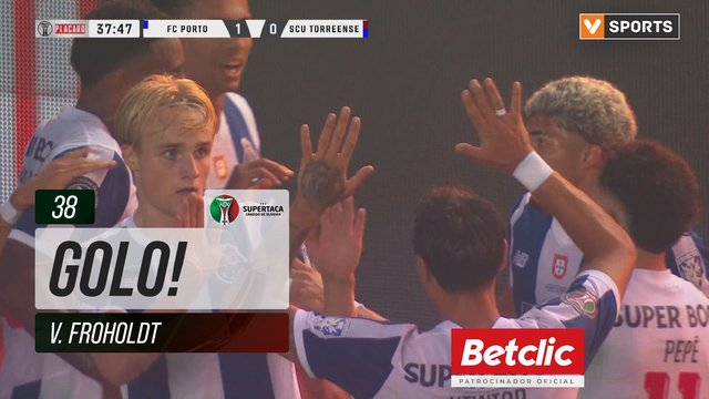GOLO! FC Porto, V. Froholdt aos 38', FC Porto 1-0 Torreense