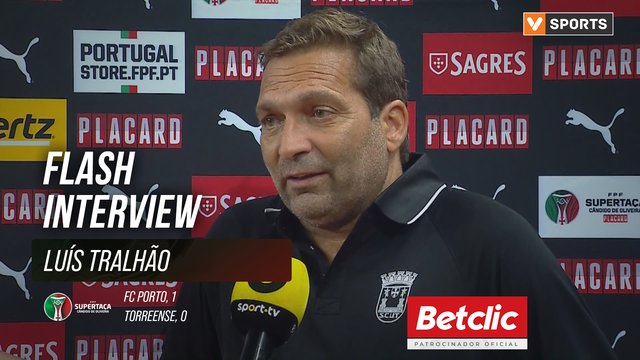 Supertaça Cândido de Oliveira (Final) | FC Porto 1-0 Torreense: Flash Interview Luís Tralhão