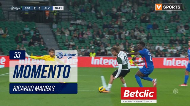 Sporting, Jogada, Ricardo Mangas aos 33'