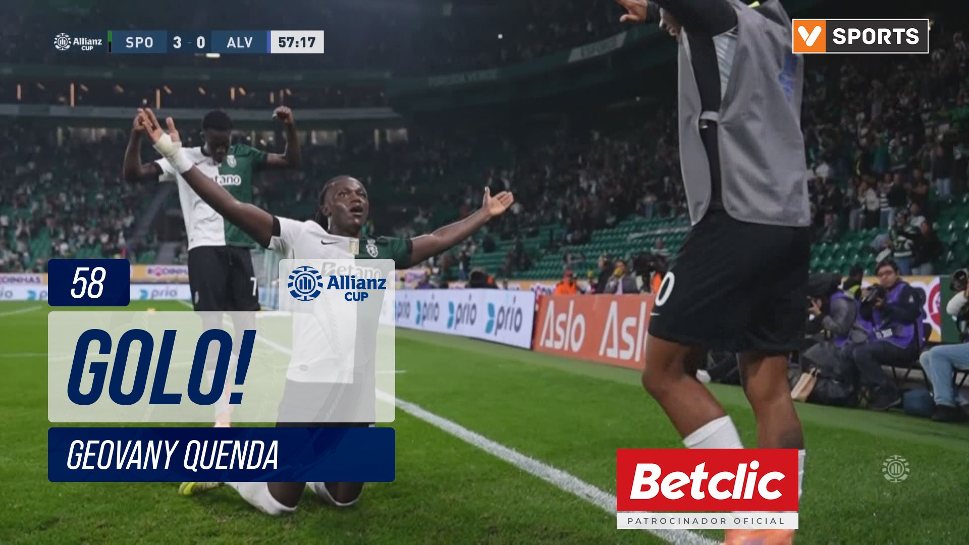 GOLO! Sporting, Geovany Quenda aos 58', Sporting 3-0 Alverca