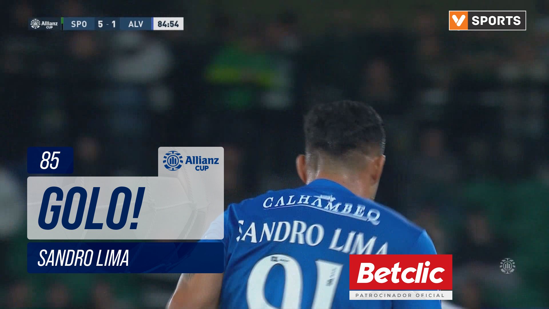 GOLO! Alverca, Sandro Lima aos 85', Sporting 5-1 Alverca