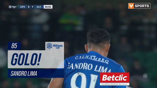 GOLO! Alverca, Sandro Lima aos 85', Sporting 5-1 Alverca