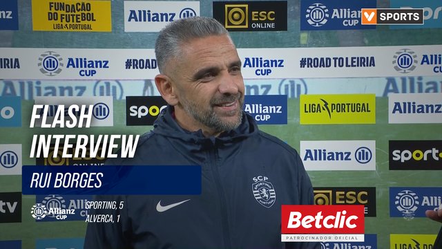 Taça da Liga (Quartos de final) | Sporting 5-1 Alverca: Flash Interview Rui Borges