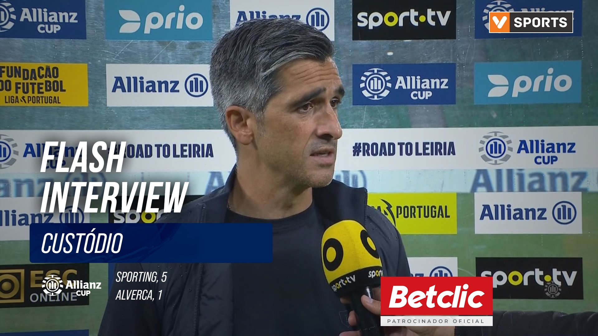 Taça da Liga (Quartos de final) | Sporting 5-1 Alverca: Flash Interview Custódio