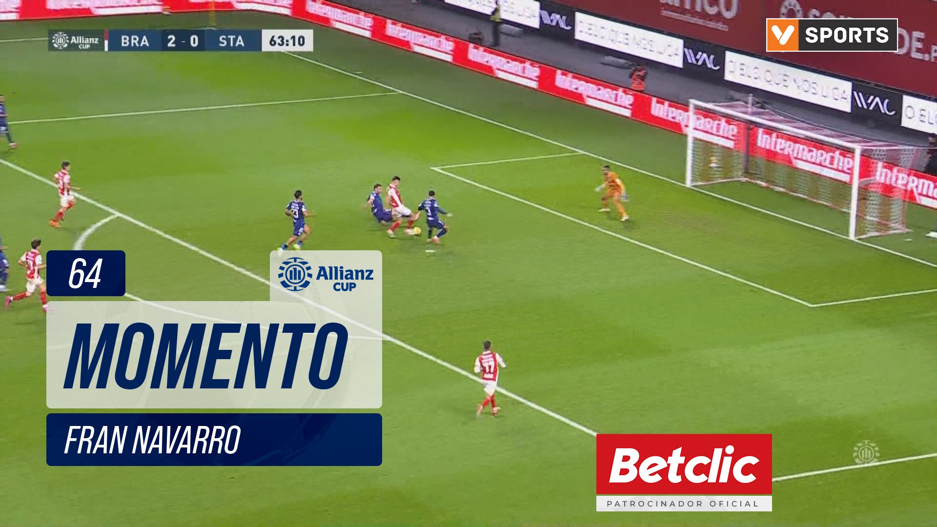 Braga, Jogada, Fran Navarro aos 64'