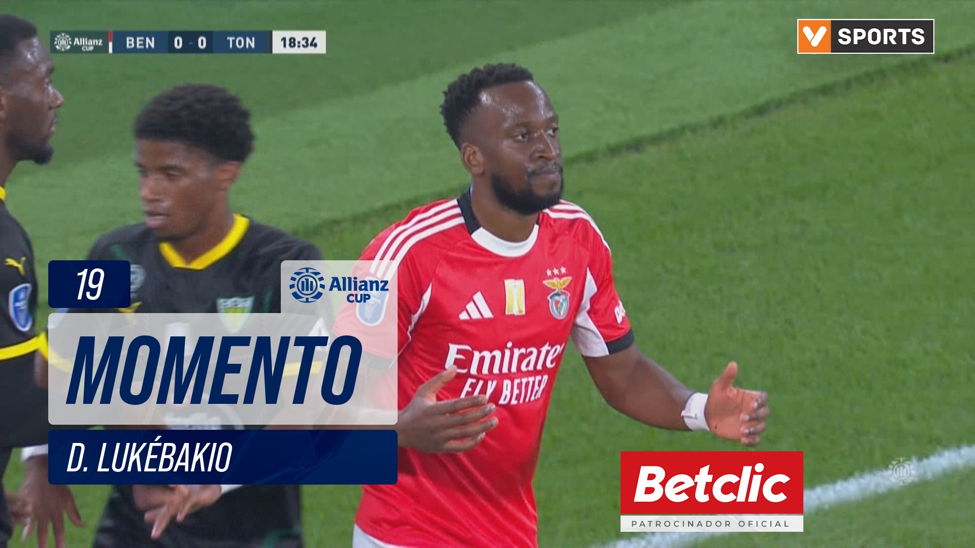Benfica, Jogada, D. Lukébakio aos 19'