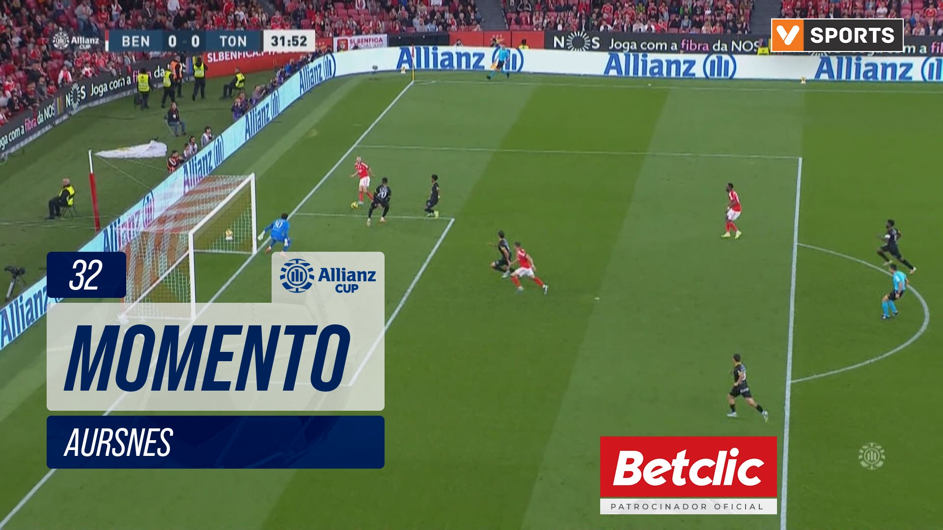 Benfica, Jogada, Aursnes aos 32'