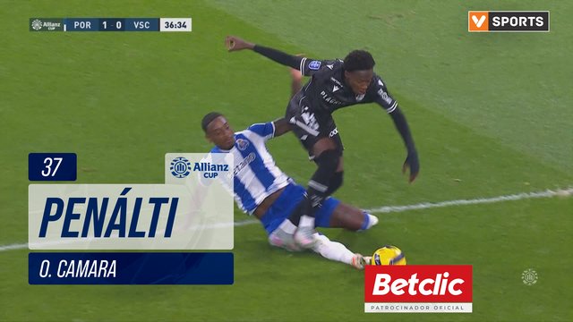 Vitória SC, Penálti, O. Camara aos 37'