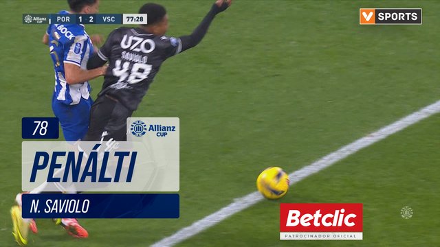 Vitória SC, Penálti, N. Saviolo aos 78'