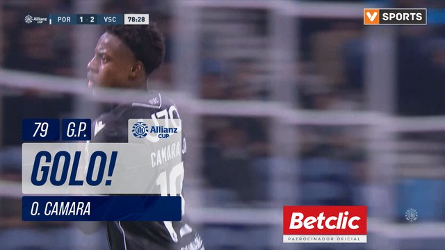 GOLO! Vitória SC, O. Camara aos 79', FC Porto 1-3 Vitória SC