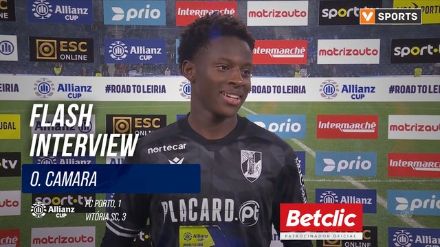 Taça da Liga (Quartos de final) | FC Porto 1-3 Vitória SC: Flash Interview O. Camara