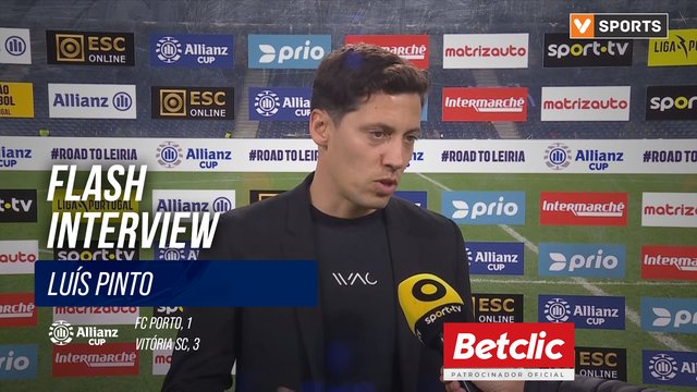 Taça da Liga (Quartos de final) | FC Porto 1-3 Vitória SC: Flash Interview Luís Pinto