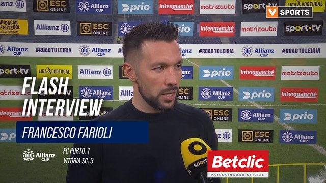 Taça da Liga (Quartos de final) | FC Porto 1-3 Vitória SC: Flash Interview Francesco Farioli