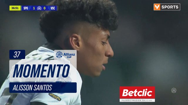 Sporting, Jogada, Alisson Santos aos 37'