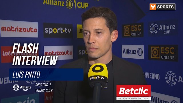 Taça da Liga (Meias-Finais) | Sporting 1-2 Vitória SC: Flash Interview Luís Pinto
