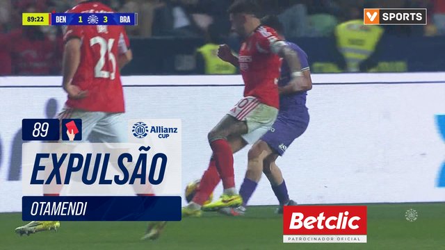 Benfica, Expulsão, Otamendi aos 89'