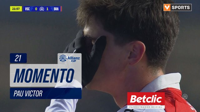 Braga, Jogada, Pau Victor aos 21'