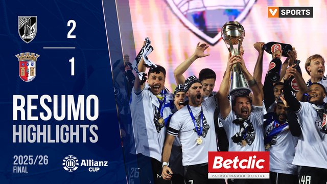 Allianz Cup (Final): Resumo Vitória SC 2-1 Braga