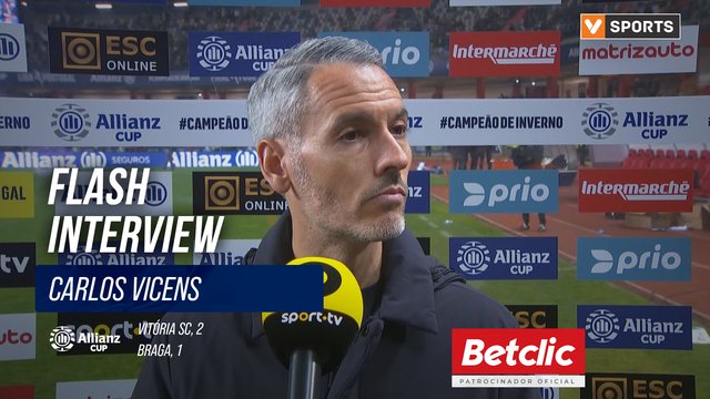 Taça da Liga (Final) | Vitória SC 2-1 Braga: Flash Interview Carlos Vicens