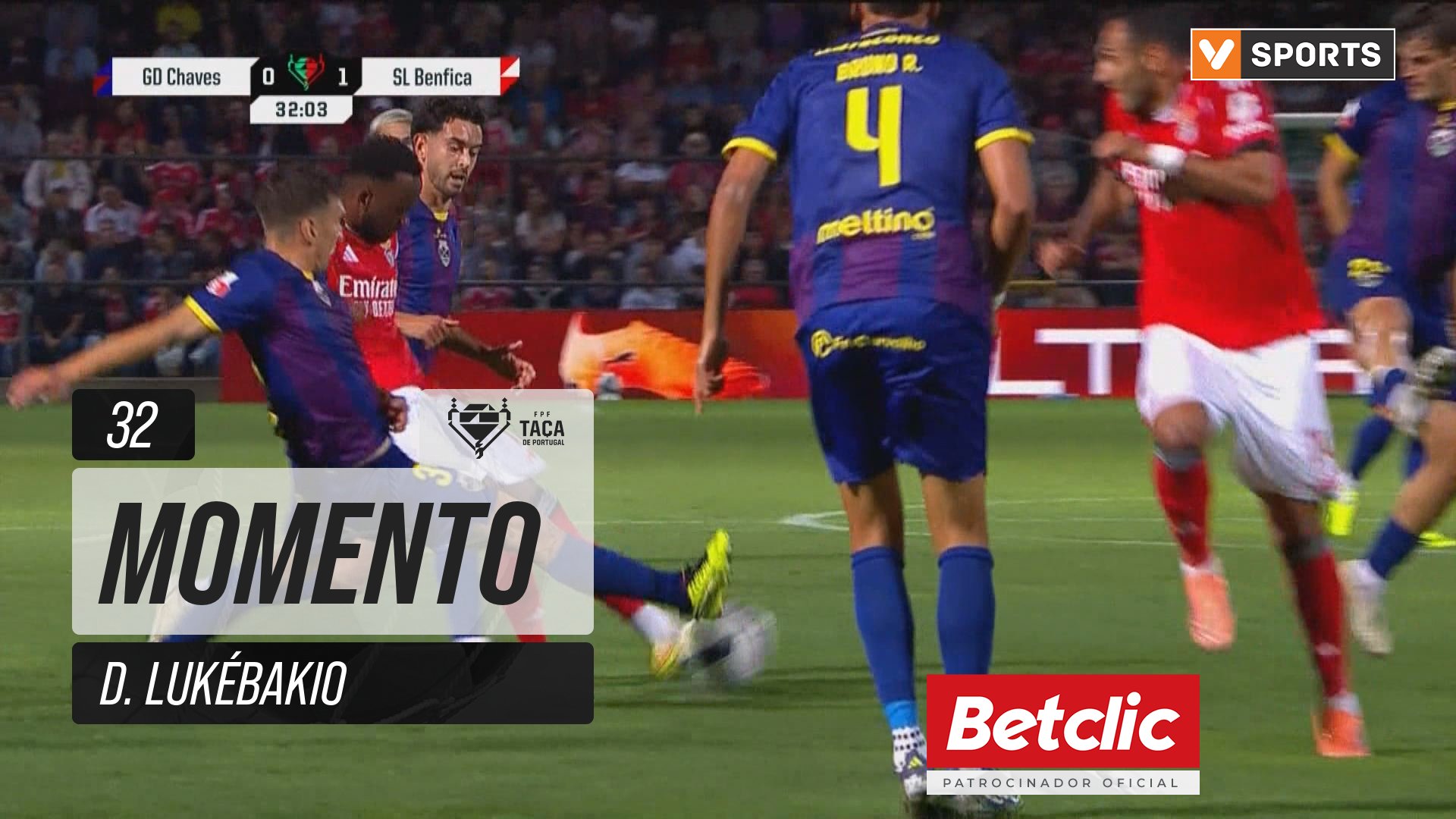 Benfica, Jogada, D. Lukébakio aos 32'