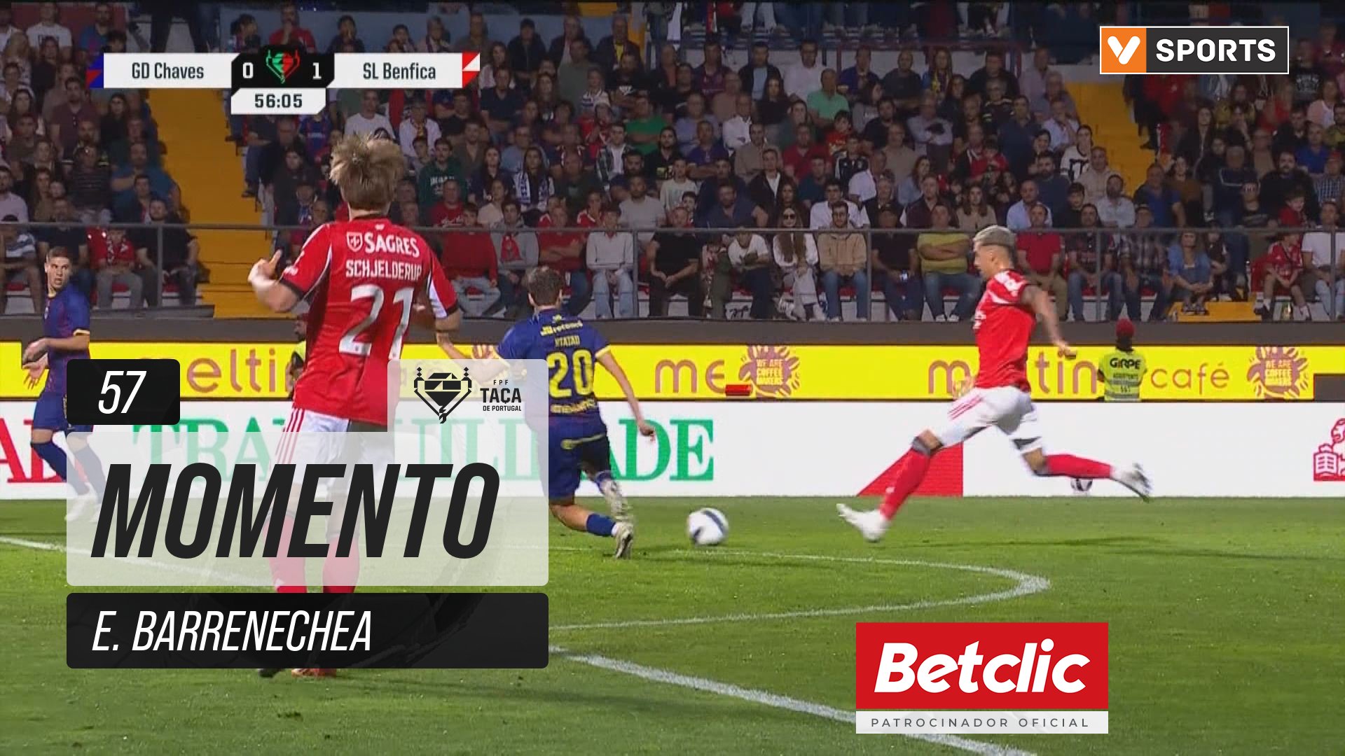 Benfica, Jogada, E. Barrenechea aos 57'