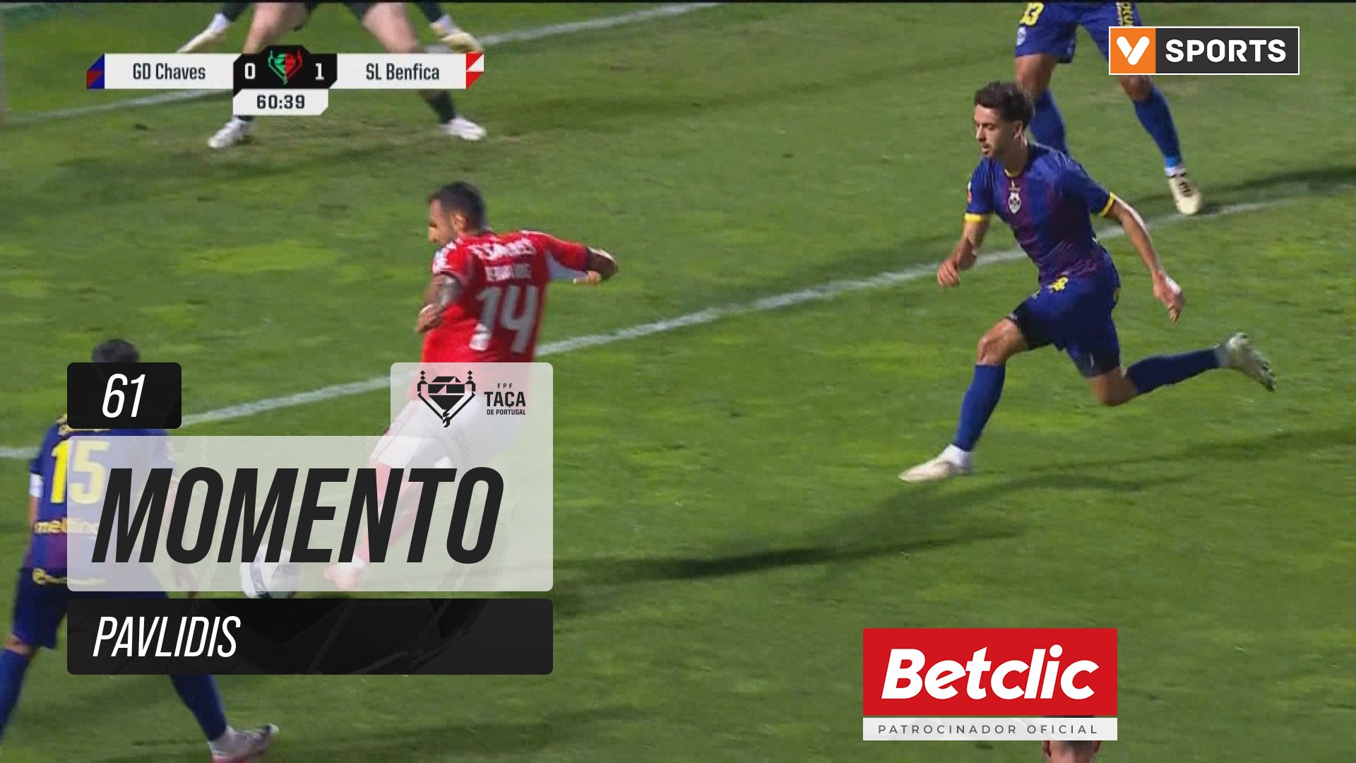 Benfica, Jogada, Pavlidis aos 61'