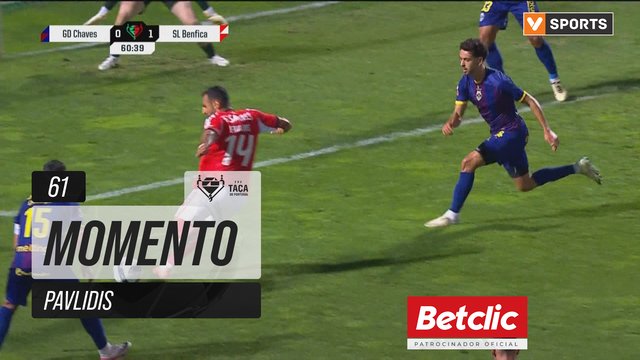Benfica, Jogada, Pavlidis aos 61'