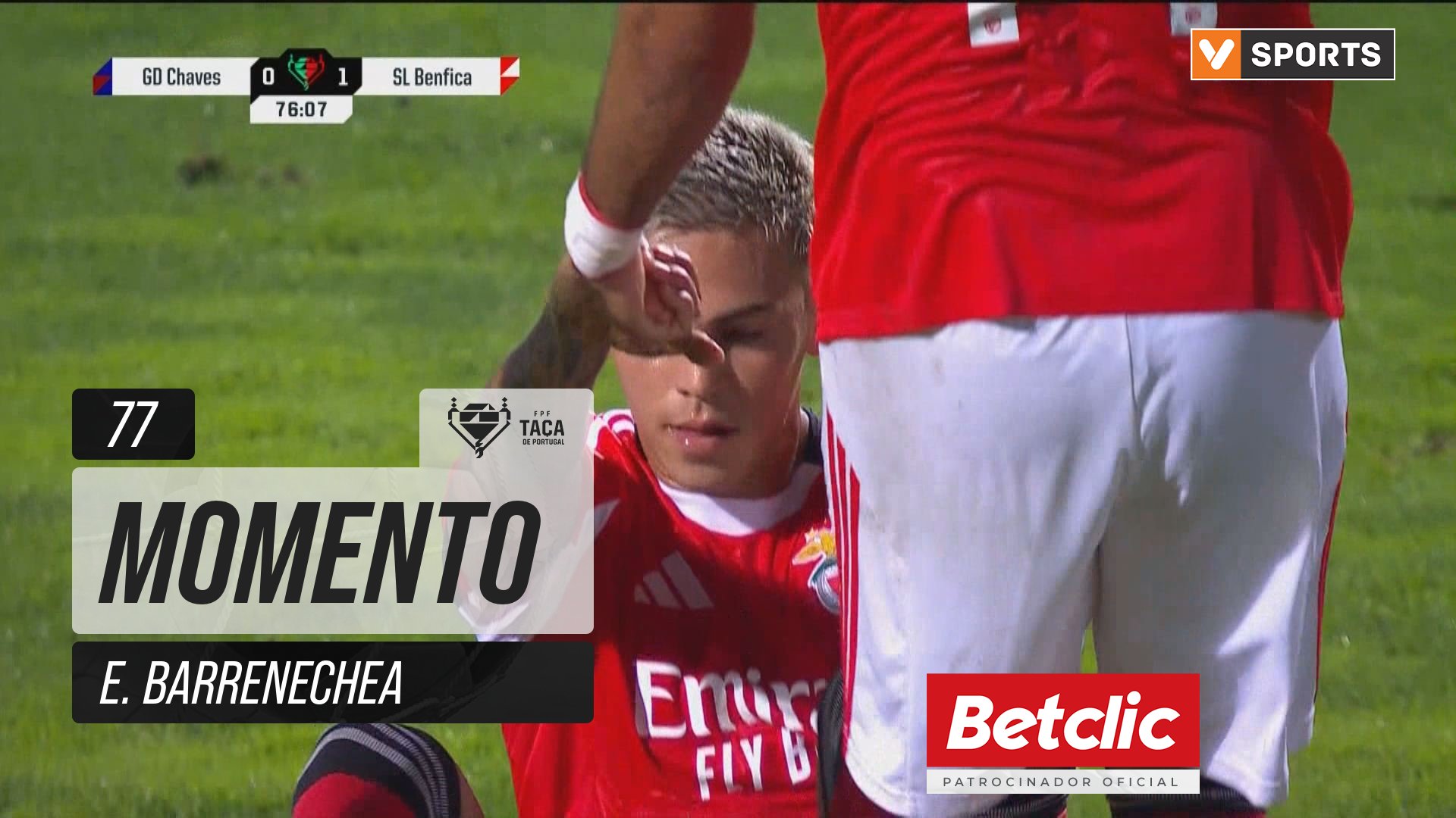 Benfica, Jogada, E. Barrenechea aos 77'