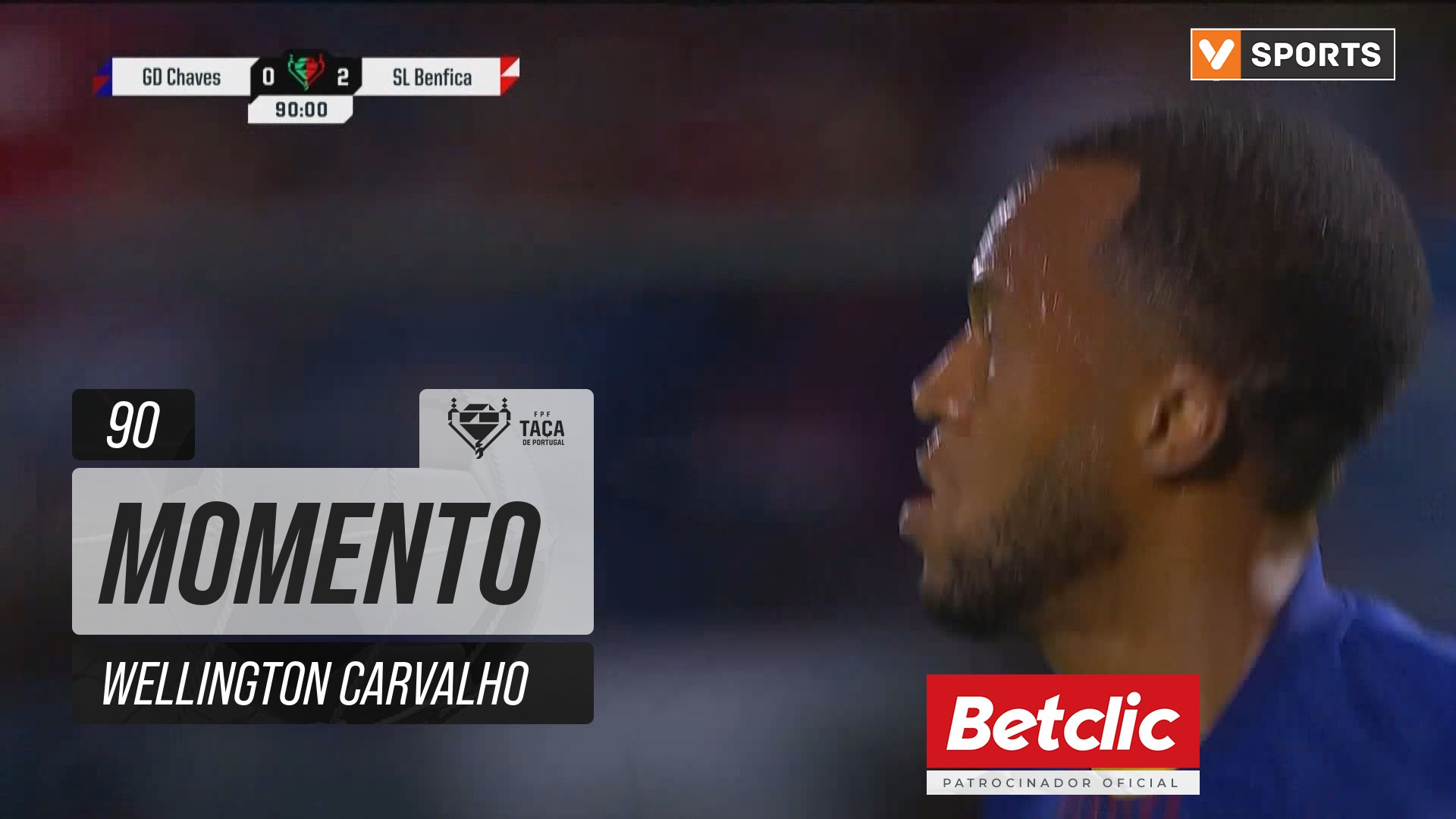 Chaves, Jogada, Wellington Carvalho aos 90'