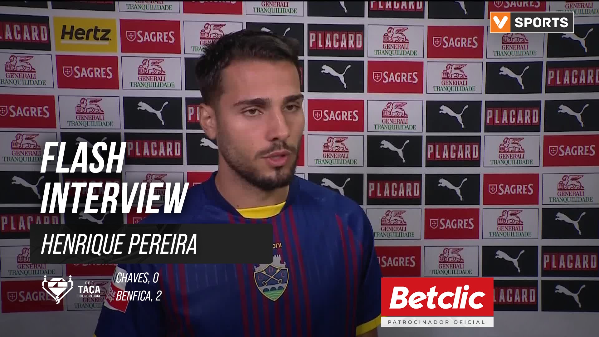 Taça de Portugal (3ª Eliminatória) | Chaves 0-2 Benfica: Flash Interview Henrique Pereira